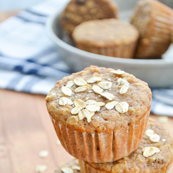 Sourdough Applesauce Muffins