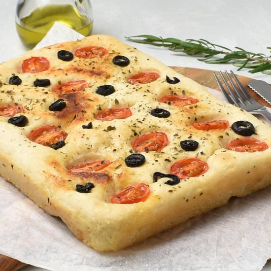 No Knead Focaccia