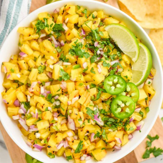 Grilled Pineapple Salsa