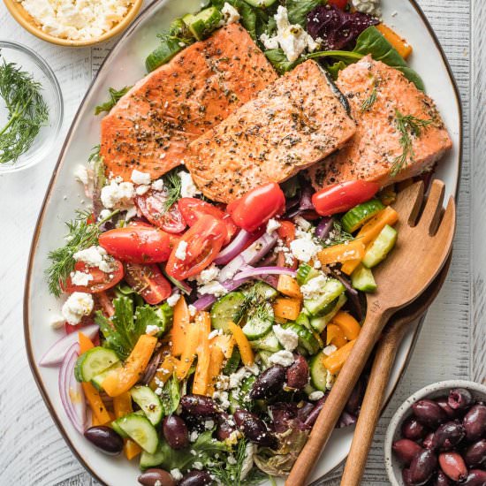 Greek Salmon Salad