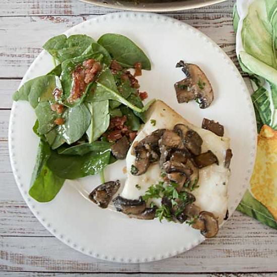 Whitefish with Mushrooms