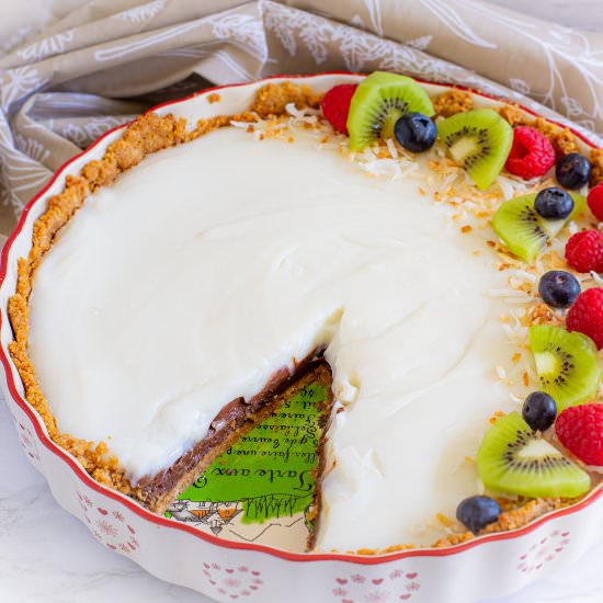Hawaiian Chocolate Haupia Pie