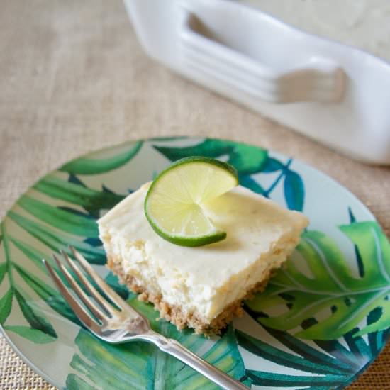 Lime Cheesecake Bars