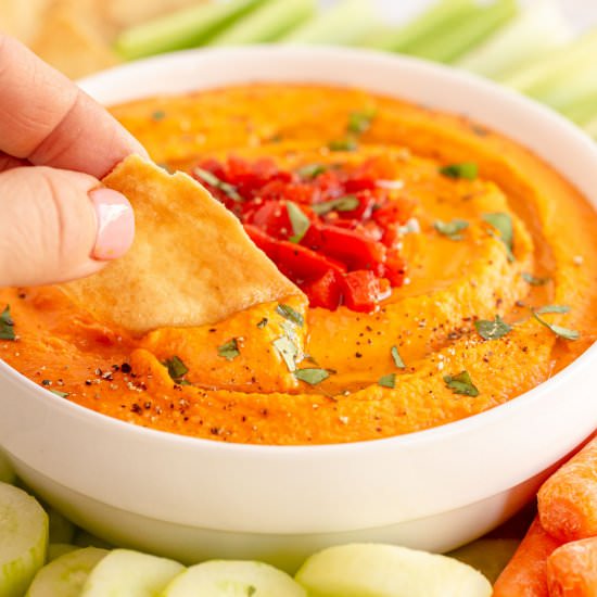 Roasted Red Pepper Hummus