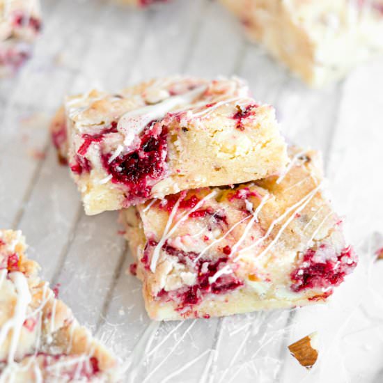 Raspberry Blondies