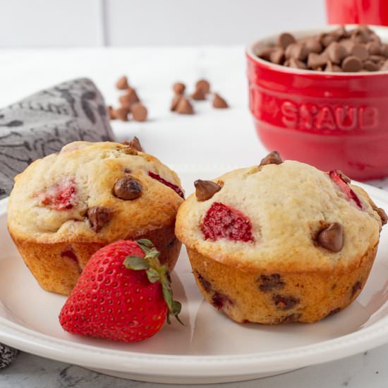 Strawberry Chocolate Chip Muffins