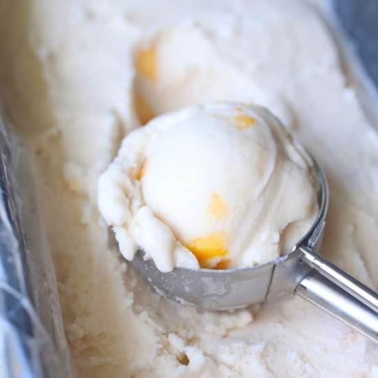 Dairy Free Peach Ice Cream