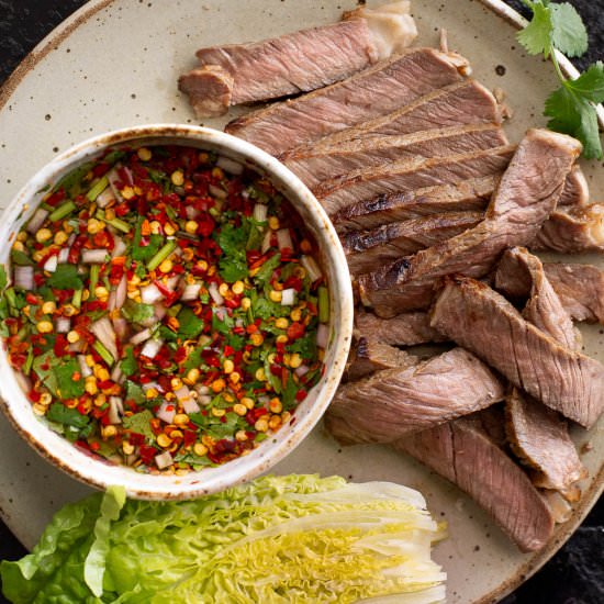 Simple Crying Tiger Steak