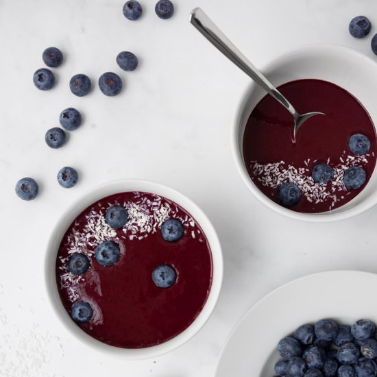 Blueberry Coconut Smoothie Bowl