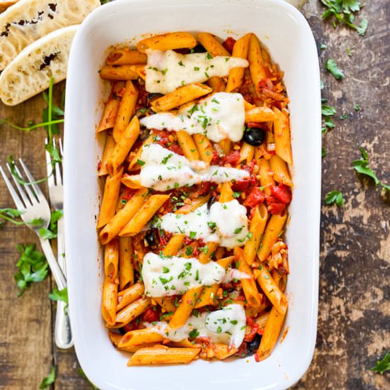 Baked Garlic Pasta