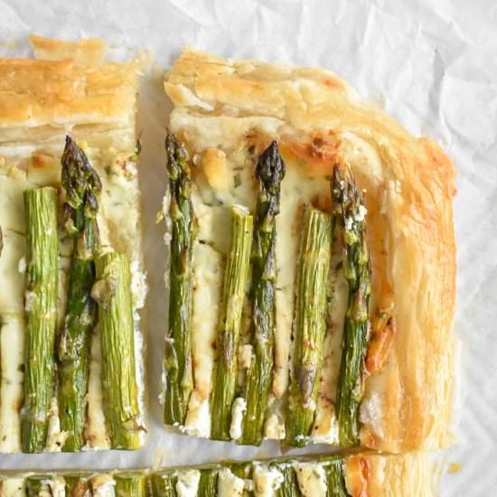 Asparagus Puff Pastry Tart