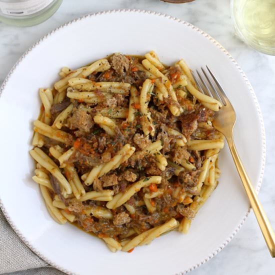 Strozzapreti with Oxtail Ragú