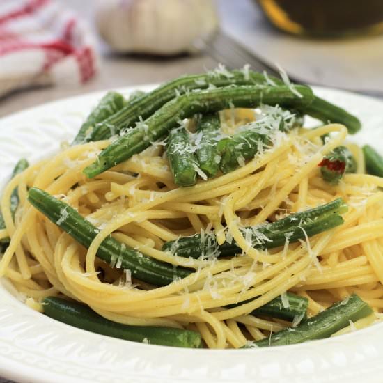 Spaghetti with Green Beans