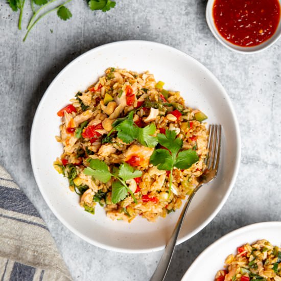 Salmon Fried Rice (Gluten Free)