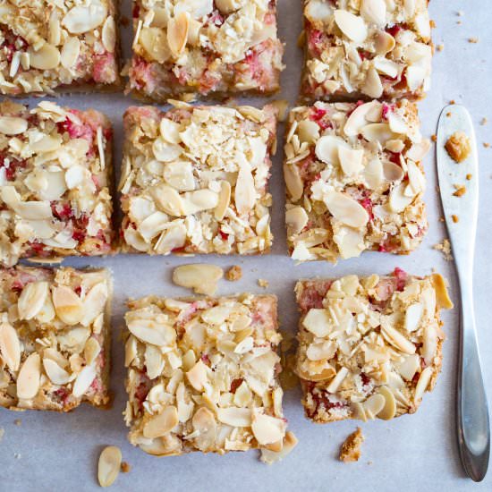 Cardamom Ginger Rhubarb Dream Bars