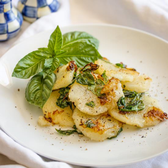 Potatoes with Basil