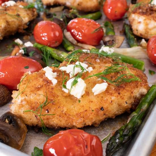 Greek Chicken with Roasted Vegetabl