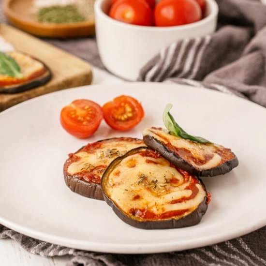 Eggplant Margherita Pizzas