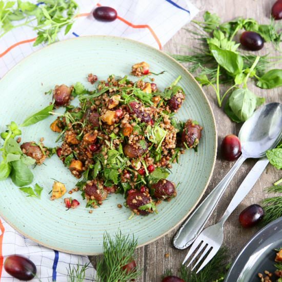 Toasted Buckwheat, Blistered Grape