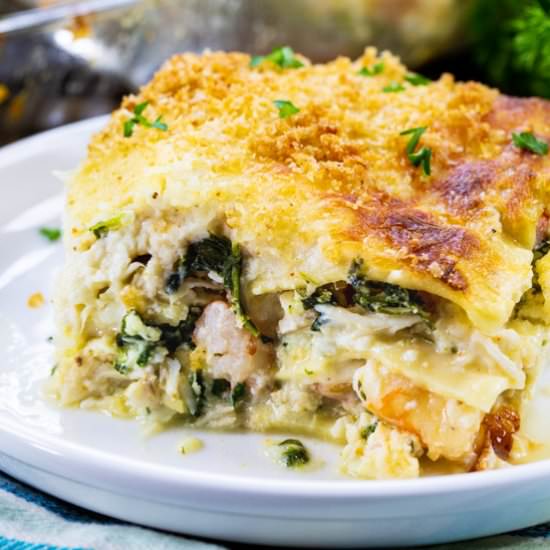 White Seafood Lasagna
