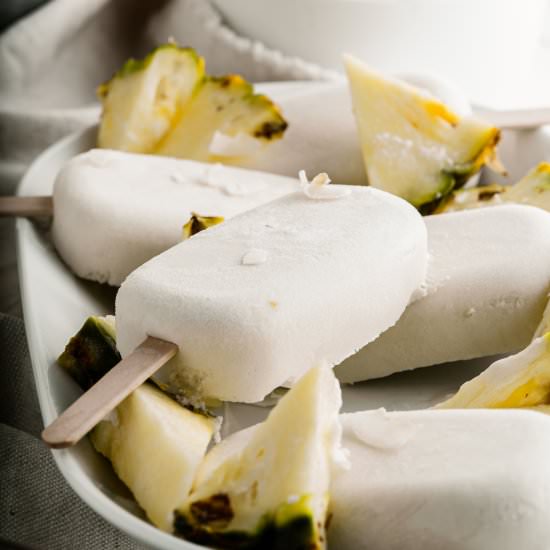 Pina Coloda Popsicles