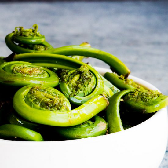 Sauteed Fiddleheads