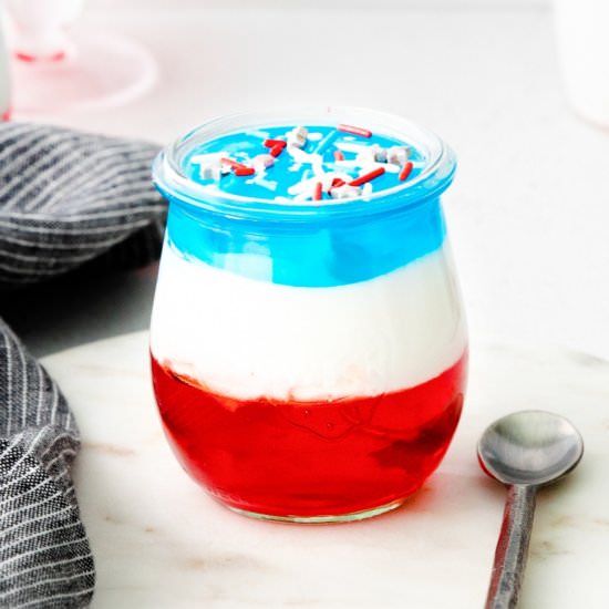 4th of July Jello Cups