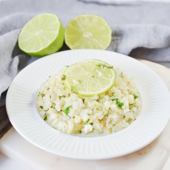 Cilantro Lime Cauliflower Rice