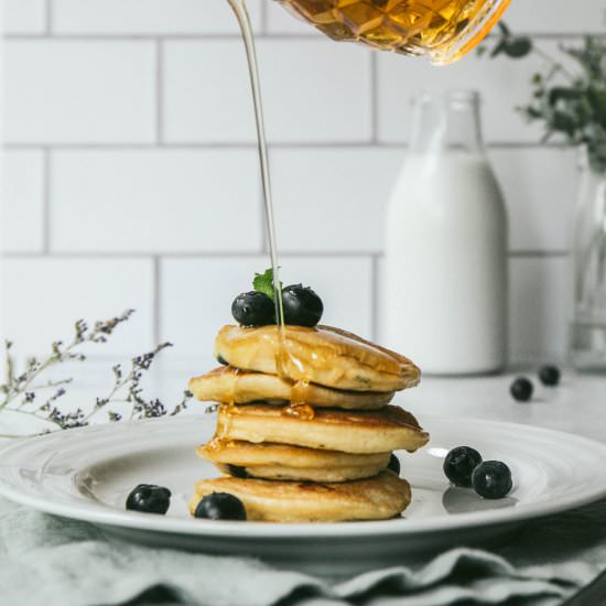 Mini Blueberry Pancakes