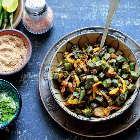 bhindi bhujiya