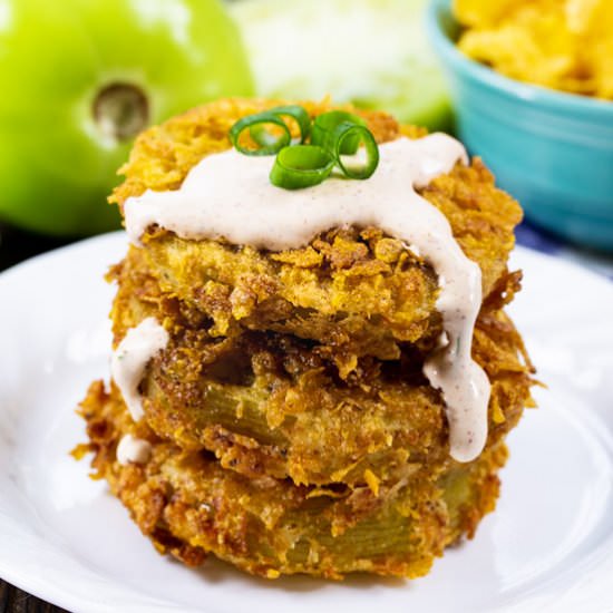 Cornflake Fried Green Tomatoes