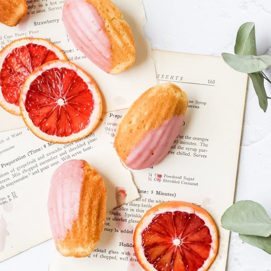 Blood Orange Madeleines