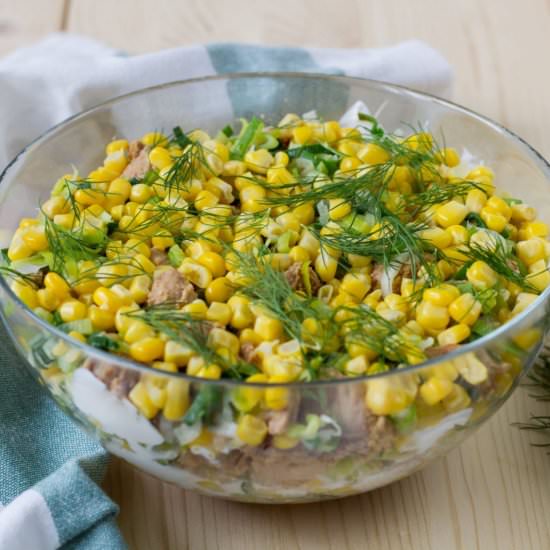 Chicken and leek salad