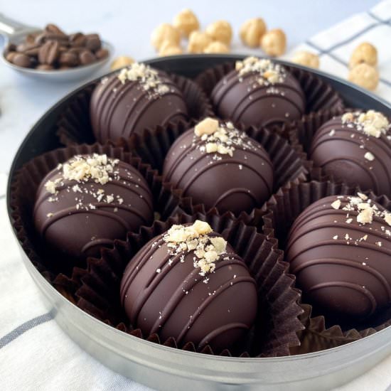 Hazelnut Espresso Truffles