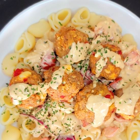 Greek Meatball Pasta