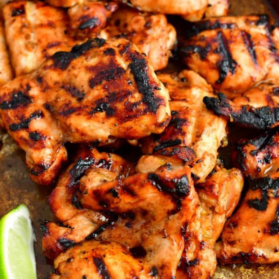 Ginger Lime Grilled Chicken Thighs