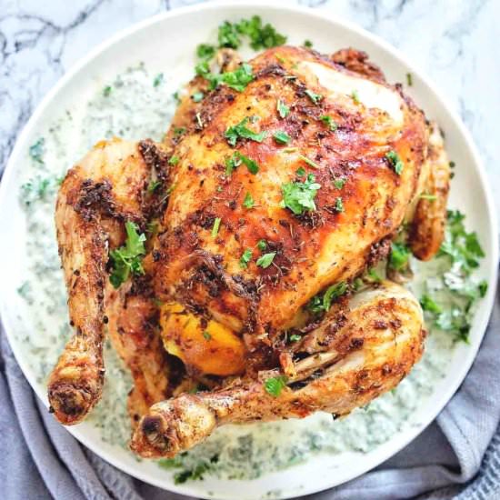Air Fryer Whole Roast Chicken
