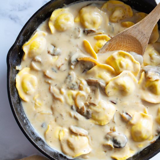 Creamy Mushroom & Onion Ravioli