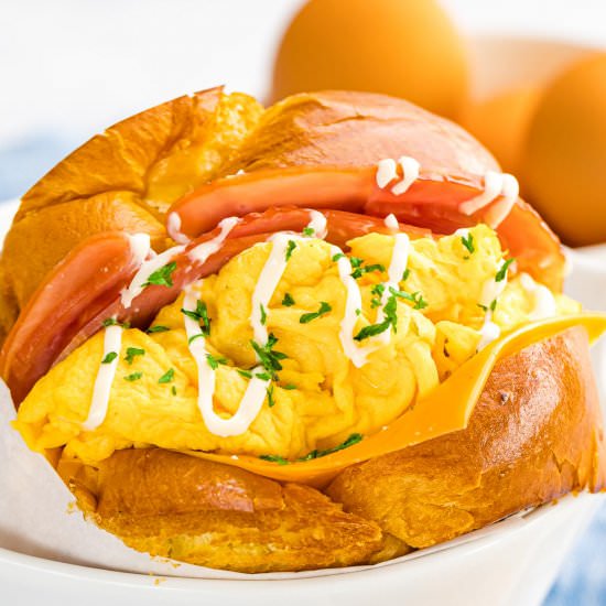 Korean Egg Drop Sandwich