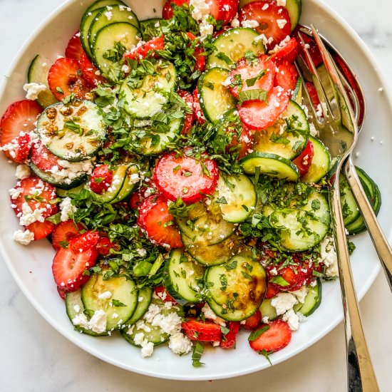 Strawberry Cucumber Salad
