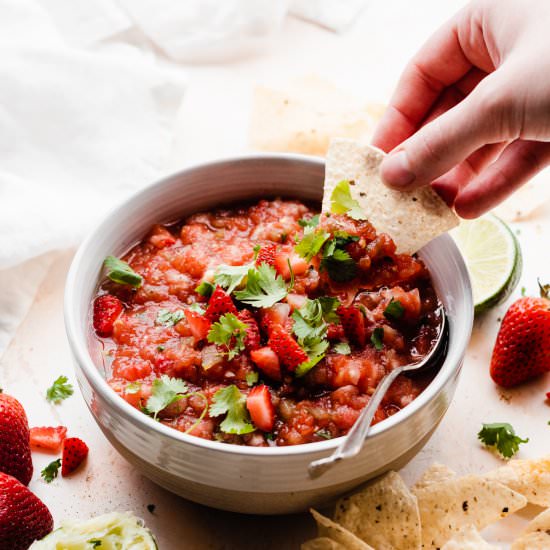 Blender Strawberry Salsa
