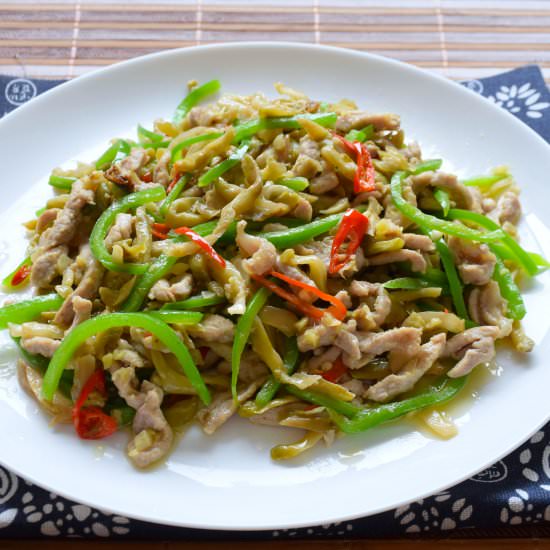 Stir-Fried Pork and Chinese Pickles