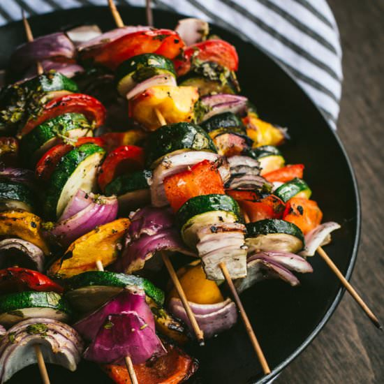 Grilled Keto Veggie Skewers