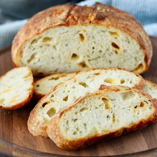 Sourdough Cheddar Chive Bread