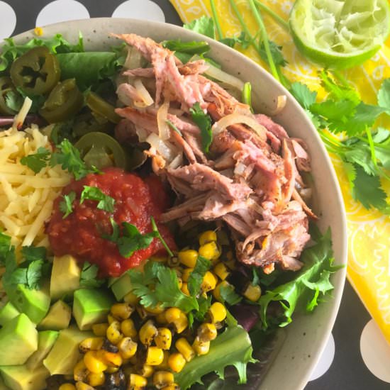 Pulled Pork Bowls (Carnitas Salad)