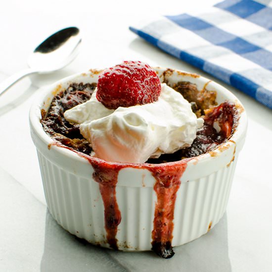 Strawberry Crumble with Chili Crisp