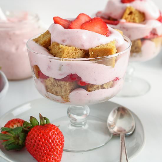 Vegan Strawberry Trifle