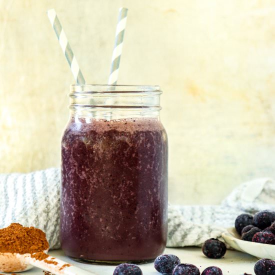 Chocolate Blueberry Smoothie