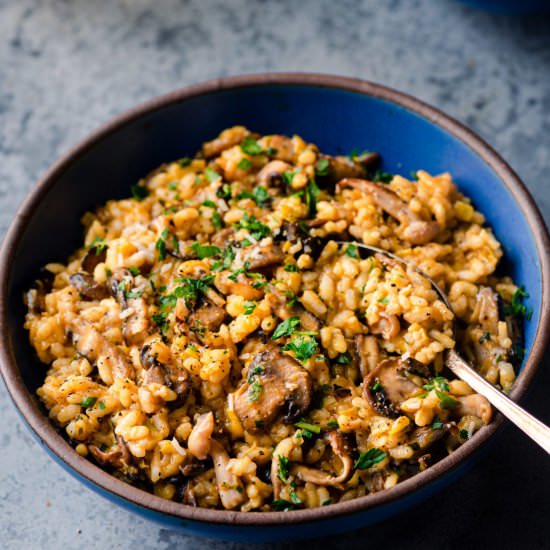 The Best Vegan Mushroom Risotto