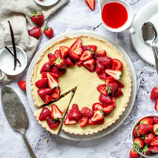 Strawberry Custard Tart